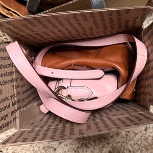 Coach Lot of two purses. Pink Selena Gomez and Cognac satchel
